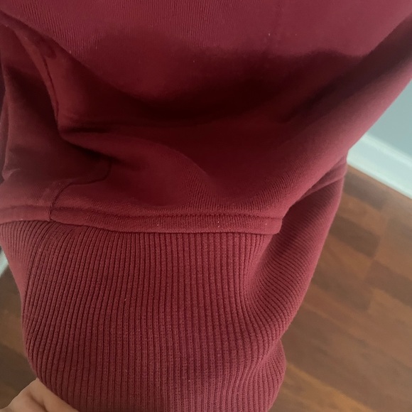 Athletica Hoodie Dress burgundy/ drawstring Size M/T - Picture 6 of 12